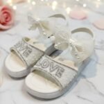 Baby Girl Pearl Bow Shoes | Stylish Kids Party Wear - Image 2